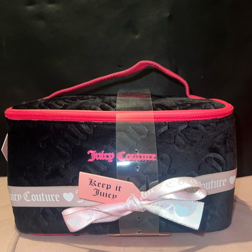 Juicy Couture monogram cosmetic bag